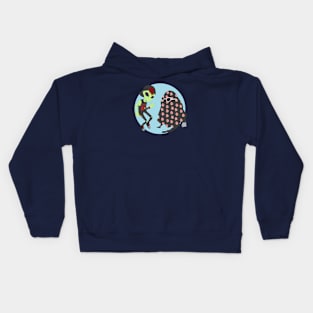 alien boy and ghost dude Kids Hoodie